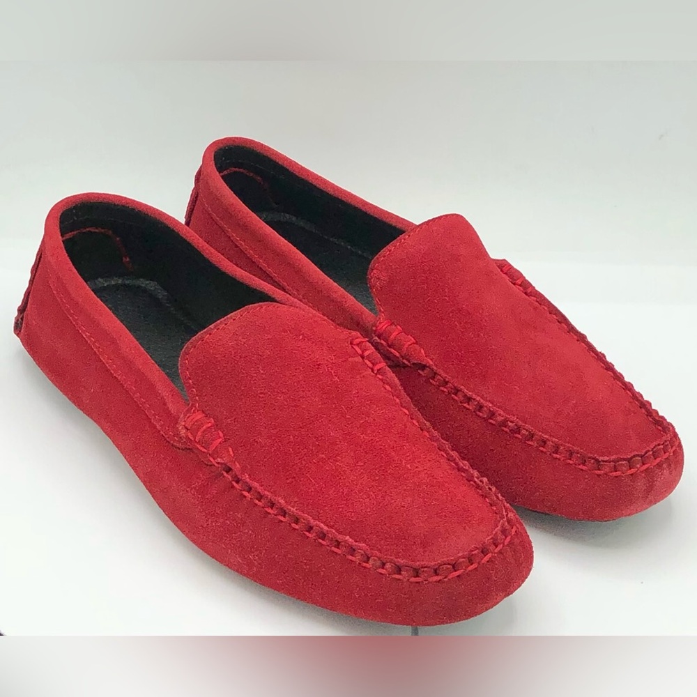 Sz 9 men J Sabat sued shoes red authentic comes in original box